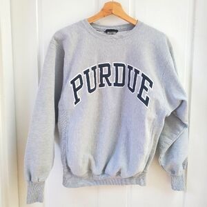 Vintage Purdue embroidered crew neck sweatshirt